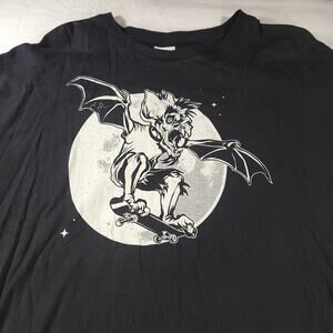 Delta Bat Graphic Short Sleeve Crew Neck Casual T Shirt Mens Size XL Black